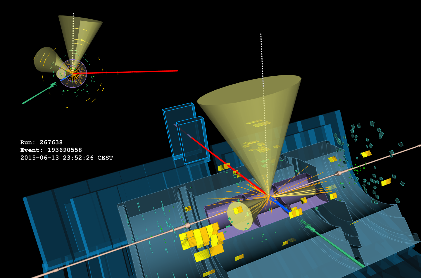 ATLAS Event Display: Top-quark-pair production in Run 2 data